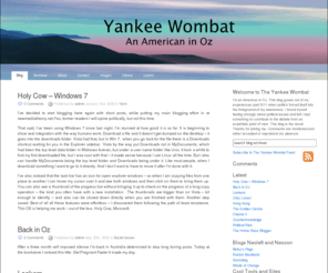 yankeewombat.com: Yankee Wombat | An American in Oz
An American in Oz