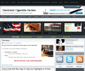 electroniccigarettereview.com: Electronic Cigarette Review - Videos & User E Cigarette Reviews
Watch highDef Electronic Cigarette Review videos & read user reviews / commentary.  TOP e cigarette ratings provided by an "expert user" of 3 years.