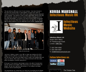 kordamarshall.com: Korda Marshall - Infectious Music UK
Korda heads Infectious Music, the UK-based independent artists based label who value creativity and intuition. Home of The Temper Trap, Local Natives and General Fiasco