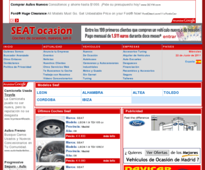 seatocasion.com: Seat Ocasion
Seat de Ocasion, Coches de ocasion, venta de vehiculos de ocasion, financiacion automovil, coches de segunda mano. Coches de importacion, coches seminuevos.