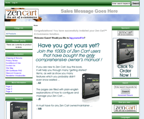 allthewaymedia.com: Zen Cart!, The Art of E-commerce
Zen Cart! :  - ecommerce, open source, shop, online shopping