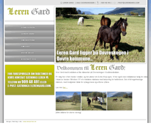lerengard.com: Velkommen til Leren Gard
Velkommen til Leren Gard