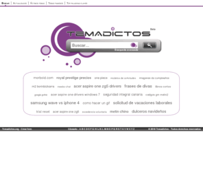 temadictos.com: Motor de búsqueda de los foros - Temadictos
Temadictos es un motor de búsqueda de foros y discusiones. ¡Encuentra sencillamente et rapidamente las respuestas y el contenido de alta calidad que necesites!