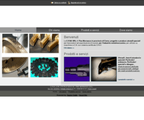 crmmazzoccato.com: C.R.M.srl utensili - Fino Mornasco (Como) - utensili produzione - Visual site
La C.R.M. SRL di Fino Mornasco in provincia di Como, progetta e produce utensili speciali per lavorazioni ad asportazione di truciolo per l'industria metalmeccanica, per utilizzo su macchine a C.N. con sistema certificato D.N.V.

