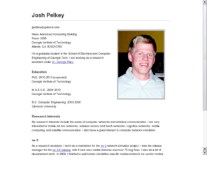 joshpelkey.com: Josh Pelkey | me
All about Josh Pelkey