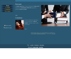 studiolegaleurso.com: Studio Legale Urso - Avvocati - Palermo - Visual Site
Lo Studio Legale Urso si occupa prevalentemente di diritto civile ed in particolare di: infortunistica; diritti reali (di godimento e proprietà); contratti e locazioni