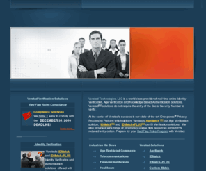 veratad.com: ID Verification & Age Verification Solutions from Veratad Using the IDresponse Privacy Platform
Identity and Age Verification Tools for Identity Verification and Authentication