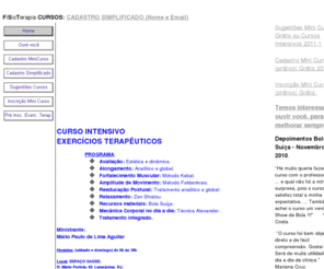 fstcursos.com: Bem-vindo ao site de Exercícios Terapêuticos.
