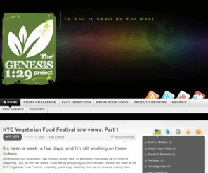 genesis129project.com: The Genesis1:29 Project « To You It Shall Be For Meat
To You It Shall Be For Meat