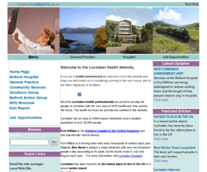 highlandhealth.co.uk: Welcome to the West Highland Health Site
West Highland Health Web Site