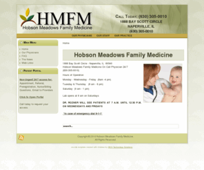 hobsonmeadows.com: Hobson Meadows Family Medicine, Naperville, IL
Hobson Meadows Family Medicine Family Physicians, ROBERT D. ROZNER, PH.D