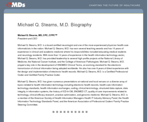 michaelqstearns-01.com: Michael Q. Stearns, M.D. Biography
Michael Q. Stearns, M.D. Biography