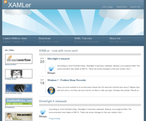 xamler.com: XAMLer | The XAML Editor
This is the Official Homepage of XAMLer, the XAML Editor.