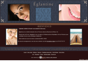 eglantine-institut.com: Institut de beauté à Aix-en-Provence (13) : Églantine Institut de Beauté - Accueil
Bienvenue sur le site d’Églantine  Institut de Beauté, localisé à Aix-en-Provence (13).