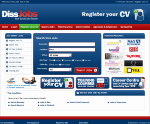 dissjobs.co.uk: Diss Jobs - Jobs in Diss
Diss Jobs - Find jobs in Diss. Search Diss Jobs by sector or keywords. Upload your CV to send your details to Diss agencies and employers.