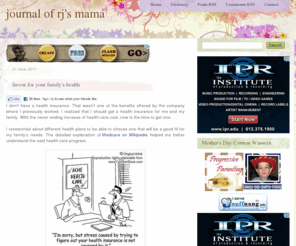 my-blogbook.com: journal of rj's mama
