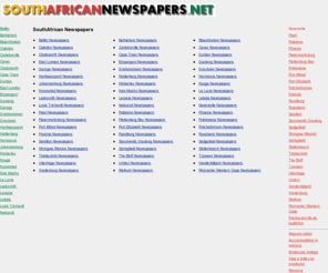 southafricannewspapers.net: SouthAfrican Newspapers
Local Newspapers in South Africa, News, daily journals in South Africa
