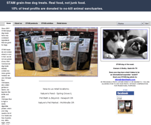 stamtreats.com: STAM Grain-free Dog Treats
Grain-free dog treats. Real food, not junk food.