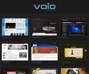 void.pt: VOID - Páginal inicial
Portfolio de trabalhos da VOID, empresa de desenvolvimento de aplicações internet.