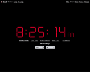 alarmsandclocks.com: Online Alarm Clock
Online Alarm Clock - Free internet alarm clock displaying your computer time.