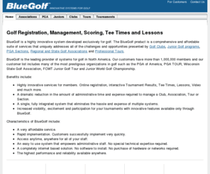 amgolfmeme.com: BlueGolf - Innovative Systems for Golf
Provides online Registration, Tournament, Tee Time and Lesson systems for golf Associations, Tours, PGA Sections and Golf Clubs.