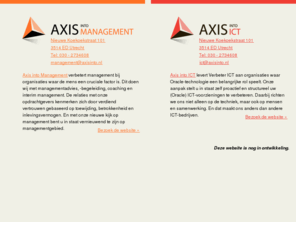 axis-into.com: Axis into
Axis Management traint, begeleidt en adviseert bedrijfsleven en overheid op het gebied van samenwerkingsrelaties. Daarbij werkt Axis Management op basis van Common Sense Management ©.