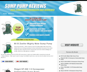 bestsumppumpreviews.net: Best Sump Pump Reviews - Consumer Complaints & Feedbacks
Discover the best sump pump reviews with real buyer feedbacks. We also uncover where you should buy sump pumps for up to 60% off!