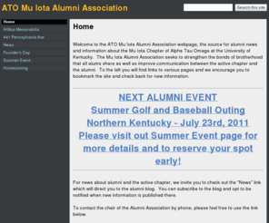 muiotaalumni.com: ATO Mu Iota Alumni Association
The home for alumni of the Kentucky Mu Iota chapter of Alpha Tau Omega.