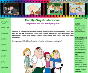 family-guy-posters.com: Family-Guy-Posters.com - Home
Family-Guy-Posters.com is the place to go to find cool Family Guy posters and just about everthing else.