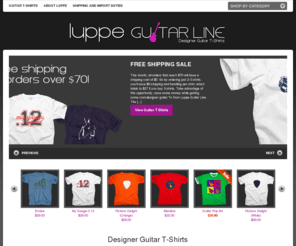 guitar-t-shirt.com: Guitar T-Shirts | Luppe Guitar Line
Designer guitar T-shirt and gifts for guitarists by Luppe.