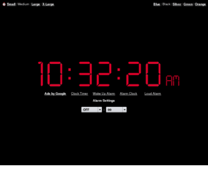 dynamicclock.com: Online Alarm Clock
Online Alarm Clock - Free internet alarm clock displaying your computer time.
