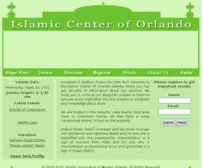 icorlando.org: Islamic Center of Orlando
Welcome to the Islamic Center of Orlando!