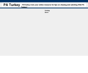 paturkey.com: PA Turkey
Your PA Turkey resource.