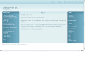 obiserver.hu: OBiServer Kft. - Tárhely és webszolgáltatások
