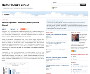 retohaeni.net: Reto Haeni's cloud | enabling business through information technology
Reto Haeni is Microsoft's Chief Security Advisor in Switzerland. He I discusse how to enable business with IT and focuses on security, technology, productivity, IT-business alignment and corporate citizenship.