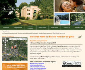 stuartwoodsapts.com: Herndon Virginia Apartments near Reston Virginia for Rent – Stuart Woods Apartments
Stuart Woods Apartments is conveniently located in Herndon Virginia just a mile from Reston in prestigious Fairfax County.