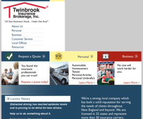 twinbrook.com: Twinbrook Insurance Brokerage
Twinbrook Insurance Brokerage for Personal, Auto, Home owner and company insurance