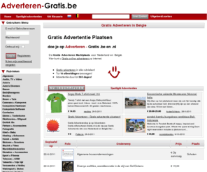 adverteren-gratis.be: Gratis Adverteren op Internet | Advertentie Plaatsen in Belgie
Gratis Adverteren op Adverteren-Gratis  Adverteer Gratis Advertentie  tweedehands 2ehands en nieuwe spullen diensten