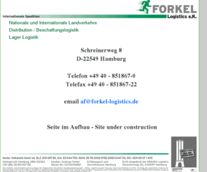 forkel-logistics.com: Forkel-Logistics e.K.
