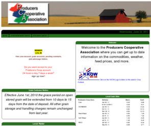 girardcoop.com: Producers Coop Association
Producers Cooperative Association is a full service farmers cooperative.  We buy and sell grain commodities, mix, sell, and deliver quality feeds for many different types of farm and ranch operations,