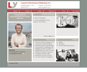 lysgaard.com: Welcome to the Frontpage
Lysgaard Rekruttering & Rådgivning A/S (LY) yder professionel virksomhedsrådgivning vedrørende rekruttering & udvælgelse, samt ledelses- og karriererådgivning