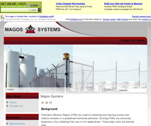 magossystems.com: Magos Systems
Magos systems - Bring state-of-the-art Radars to outdoor security