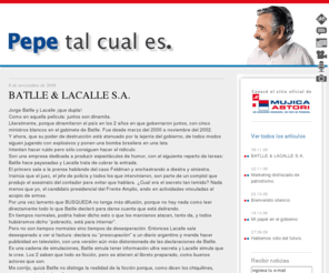 pepetalcuales.com.uy: Pepe tal cual es: Blog oficial de Pepe Mujica
Blog oficial de Pepe Mujica.