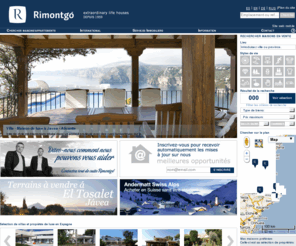 rimontgo.fr: Propriétés de luxe maisons appartements en vente-Immobilière Rimontgó
Agence Immobilière Rimontgó - La Costa Blanca - Villas, châlets, appartements, maisons et logements en vente à Valence et sur La Costa Blanca: Jávea, Denia, Altea et Alicante. Agence de services immobiliers. Assistance lors de l’achat ou de la vente d’ inmuebles ou de propriétés. Construction, marketing et investissement.