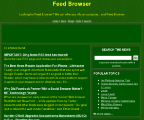 feedbrowser.com: Feed Browser
computer  Feed Browser  news and  reviews