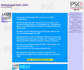 mietspiegel-info.de: Mietspiegel-Info Berlin
Der Berliner Mietspiegel als Software. Das Original von Schuberth & Schrödter