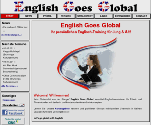 englishgoesglobal.com: English Goes Global - Ihr persönliches Englisch-Training
English Goes Global - Ihr persönliches Englisch-Training