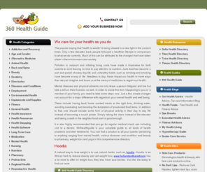 360healthguide.com: 360 Health Guide Directory
360 Health Guide Directory