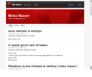 mirkomaceri.com: Mirko Maceri Sito Ufficiale
Mirko Maceri sito ufficiale