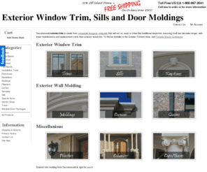 decoramould.com: Exterior Trim, Window Sill and Door Molding
Exterior Window Trim Molding by Decoramould Will Not Rot, Warp or Infest Like Wood and Can Increase Resale Value. Find Out How.